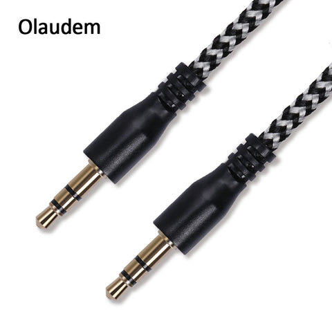 Olaudem Male-Male Audio Cable Extension Hi-Fi Stereo Headphone Extension 3.5 Jack Cable for MP3 MP4 Player & Car AXC009