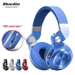 Original Bluedio T2+ Foldable Wireless Headset with Microphone Bluetooth Headphones Supports FM Radio and SD Card