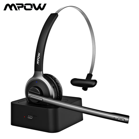 Original Mpow BH231A Bluetooth 4.1 Headphone Wireless Headset With Noise-Suppressing Mic Handsfree Headphones For Office Outdoor