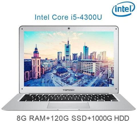 (P7) 14 inch 8G RAM 120/240/512GB SSD  Intel quad core i5 4300U Untral-thin gaming laptop notebook