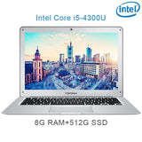 (P7) 14 inch 8G RAM 120/240/512GB SSD  Intel quad core i5 4300U Untral-thin gaming laptop notebook
