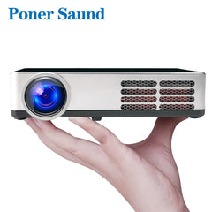 Poner Saund DLP600WIFI Mini projector Portable DLP Full 3D Android Bluetooth 1280*800 WIFI Digital Home theater 1080P HDMI USB