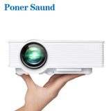 Poner Saund GP9 Mini Projector Wired Sync Display for Home Theater without WIFI More Practical HDMI VGA USB SD & 3.5mm Earphone