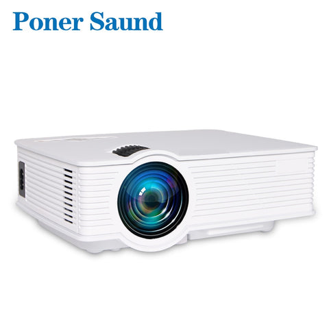 Poner Saund LED GP9 Mini Projector Wired Sync Display Home Theater Android Support Full HD LED projector Beamer Video Proyector
