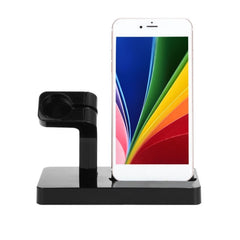 Portable 2 in 1 Charger Charging Docking Station for iPhone x 7 SE Mobile Phone for iWatch Desktop Holder for Apple Series Stand