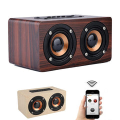Portable Mini Retro Wireless Bluetooth Speaker Music Center Column Sound box Wood HIFI Subwoofer For Phone Computer PC #Y10