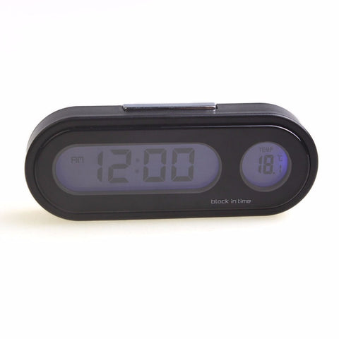 Quality Black Professional Vehicle Auto Digital Electronic Clock Thermometer High Bright LED Display For Most Cars Wholesale