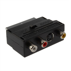 RGB to Composite RCA SVHS S-Video AV TV Audio Cable Adapter Switch 3 x RCA / Phono Female + S-Video Female to Male