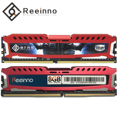 Reeinno memory ram ddr4 4GB 8GB 16GB 2400MHz 1.2V 288pin Lifetime warranty high performance high Speed ram desktop Intel and AMD