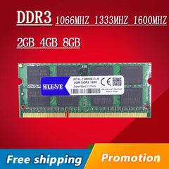 Sale 2gb 4gb 8gb DDR3 1066 1333 1600 1600mhz 1333mhz 1066mhz SO-DIMM DDR3L DDR3 4GB Memory Ram Memoria sdram For Laptop Notebook