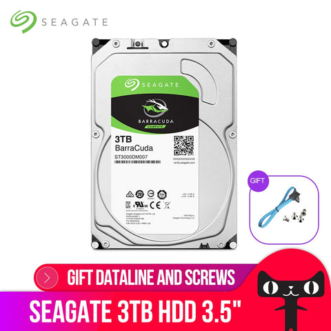 Seagate 3.5 '' Desktop HDD 3TB Internal Hard Disk Drive Original 3 TB 5400RPM SATA 6Gb/s Hard Drive For Computer ST3000DM007