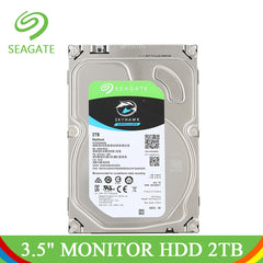 Seagate HDD 3.5 2TB Internal Hard Drive Disk For Computer Monitor 5900RPM SATA 6Gb/s Video Surveillance HDD Hard Disk Monitoring