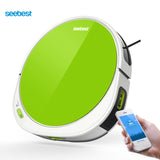 Seebest F780/F780A Robotic Vacuum Cleaner with Large Water Tank, Gyroscope Navigation, Time Schedule, V Rolling Brush for Carpet