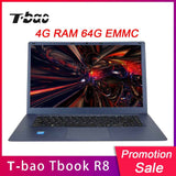 T-bao Tbook R8 Laptops 15.6 inch 4GB DDR3 RAM 64GB EMMC Laptops Notebook 1080P FHD Screen for Intel Cherry Trail X5-Z8350