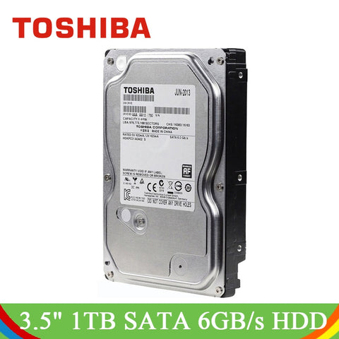 TOSHIBA 3.5" 1TB HDD Internal Hard Disk Drive Desktop 7200 RPM SATA3.0 6Gb/s 32MB Cache Hard Drive for Desktop Computer PC
