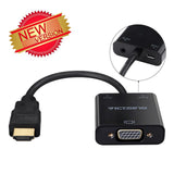 VTIN 1080P HDMI(Gold-Plated) Male to VGA Female Video Converter Adapter w/ Micro USB + 3.5mm Audio Port Cable For PC Laptop DVD