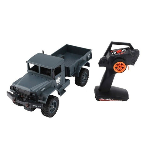 WLtoys 124301 2.4Ghz 1:12 4WD Off-road RC Military Truck Vehicle Electronic Car Remote Control Truck Model Toys for Kids Adults