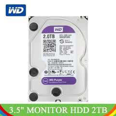Western Digital 2TB Purple WD Surveillance Hard Disk Drive 3.5'' 2 TB SATA HDD Monitor Hard Drive Internal Darddisk For Computer
