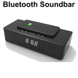 Wireless Bluetooth Column Soundbar Stereo Speaker Powerful TV Home Theater 4.0A Battery Sound Bar TF U-Disk Clock With Display