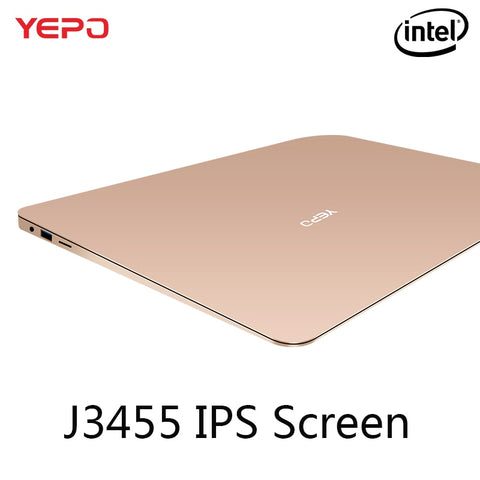 YEPO 737A Laptop 13.3 inch Ultrabook Gaming Laptops IPS Intel Celeron J3455 Notebook Computer With 6GB RAM 64GB 128GB 256GB SSD