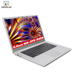 ZEUSLAP 6GB RAM+2TB HDD+64GB eMMC Dual Disks Windows 10 System Ultrathin 1920X1080 HD Fast Running Laptop Computer Notebook