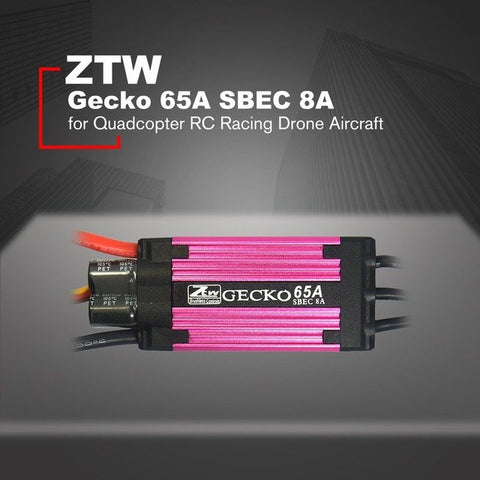ZTW Gecko 45A Brushless ESC Electronic Speed Controller with 5A SBEC for Quadcopter RC Racing Drone Aircraft