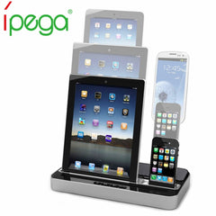 iPega Pg-ip115 Multifunctional Charger Speaker Docking Station For iPhone 4/5/7 For IPAD 2/3/4/MINI For Samsung Galaxy S2/S3